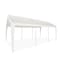 Impact Canopy 10 FT 8In x 20 FT  Carport Top with Leg Skirts, White, 180g 070111020 - alternate 1